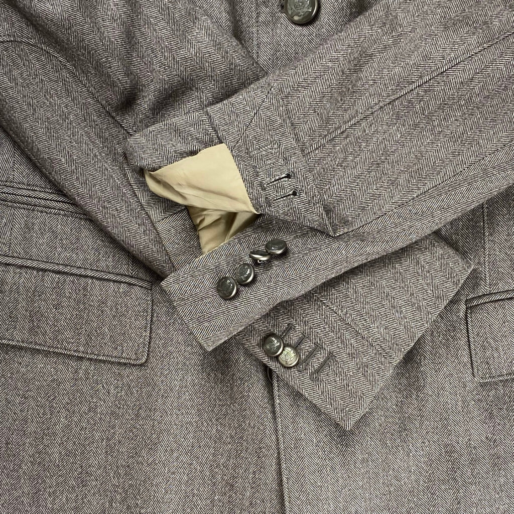 CORNELIANI コルネリアーニ / カシミヤ混 IDコート ヘリンボーン バージンウール使用 参考定価：300,000程度 SIZE:48（L程度）