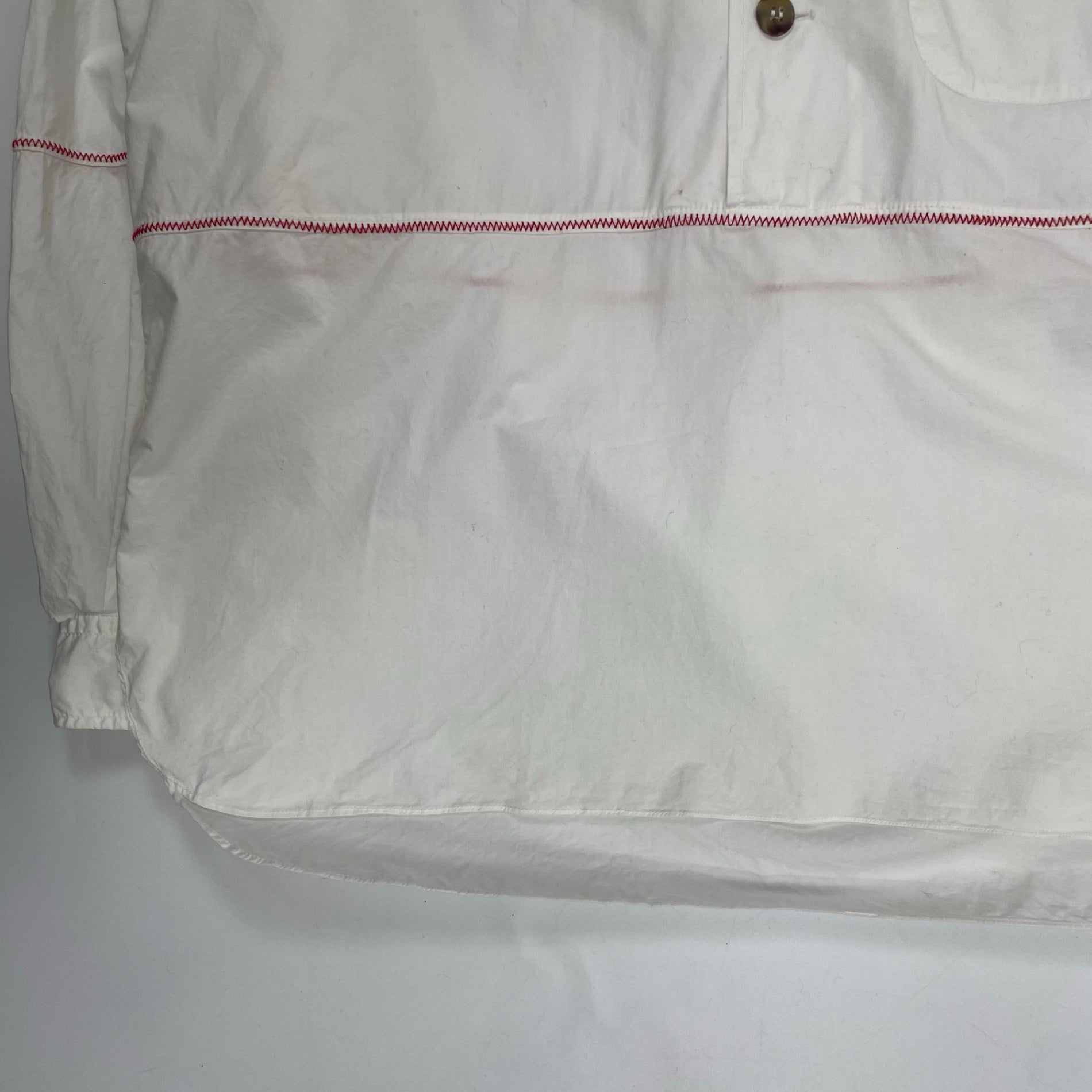 desert デザート / 80s アーカイブプルオーバーシャツ ホワイト SIZE：XL程度