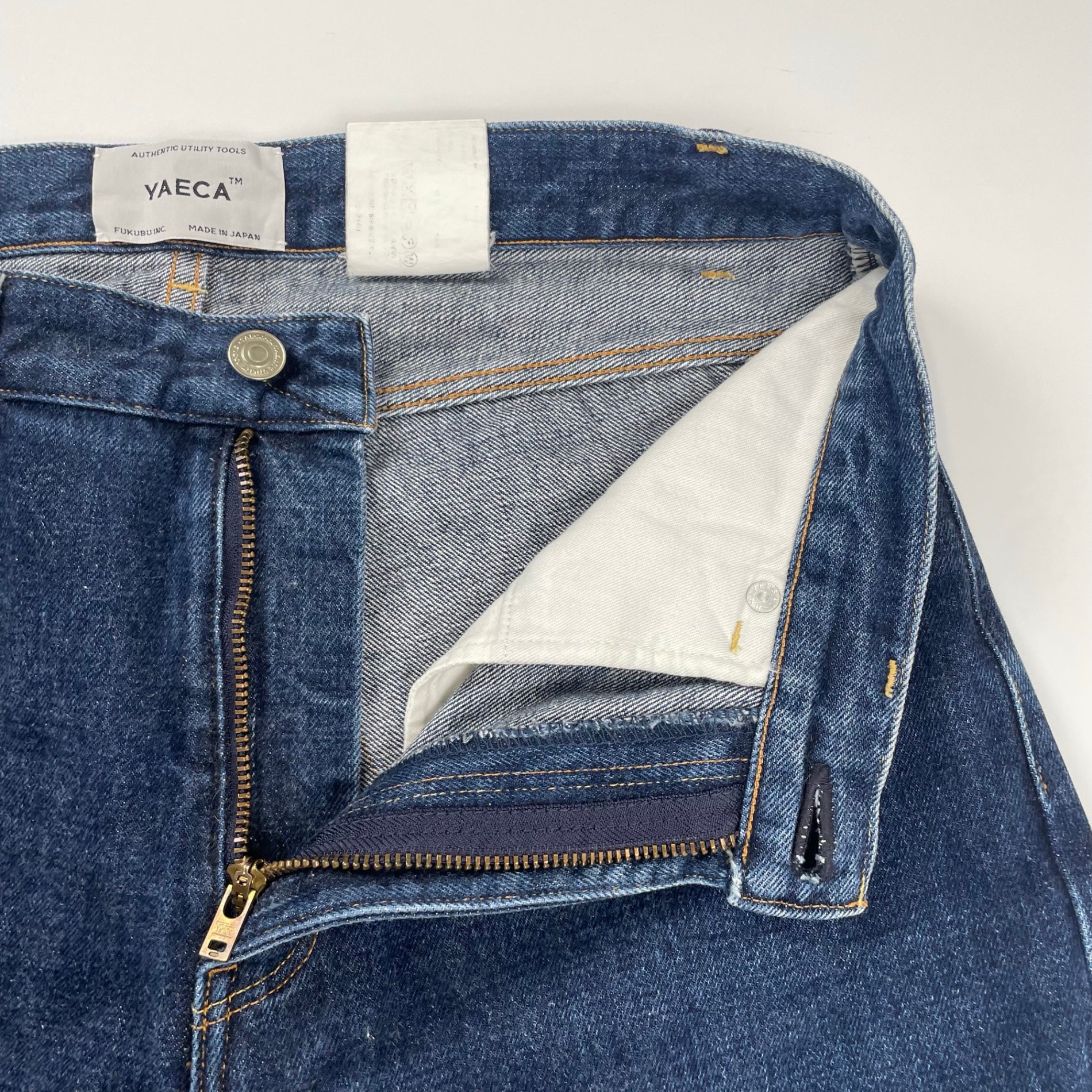 YAECA ヤエカ / セルビッジワイドデニムパンツ 参考定価：25,000程度 SIZE:W82cm