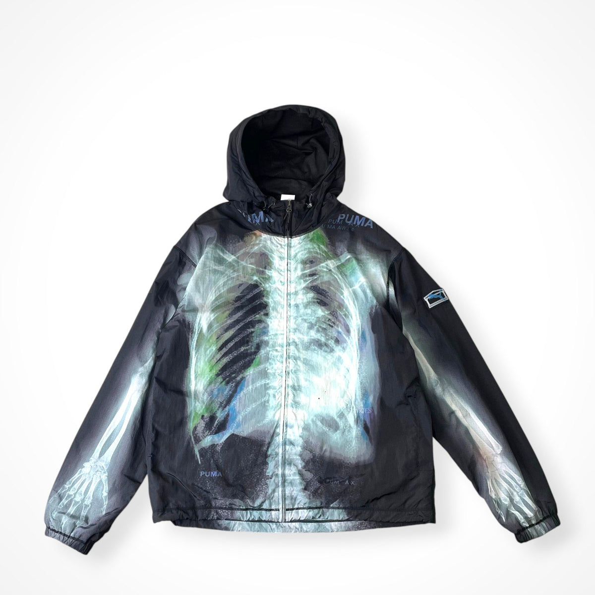 PUMA × Aries / 骨格プリントナイロンジャケット SIZE:M