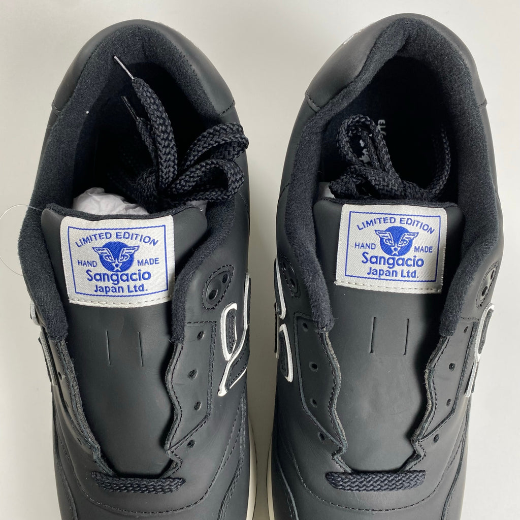 【未使用】 SANGACIO サンガッチョ / Be BLACK STONE オイルドレザー スニーカー 100足限定 参考定価：26,000+tax