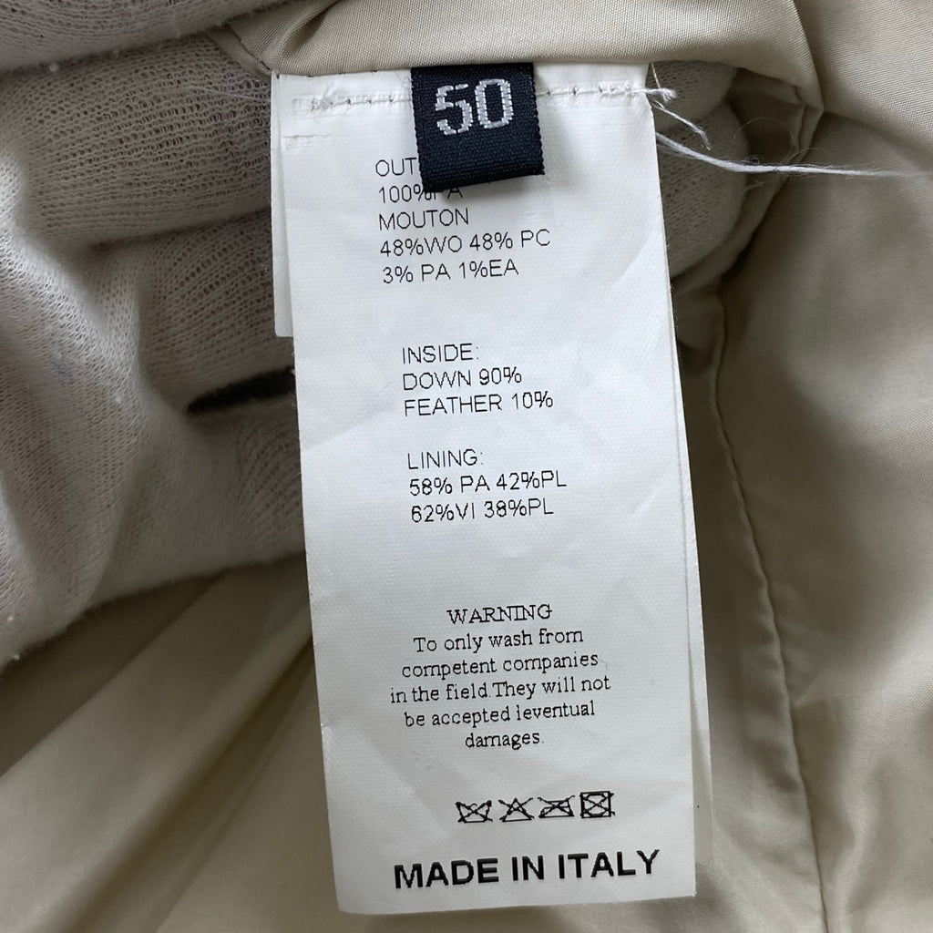 EMMETI エンメティ / GART ムートンダウンジャケット 参考定価：165,000+tax SIZE:50