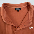 A.P.C. アーペーセー / 鹿の子ロゴ刺繍ポロシャツ 参考定価：30,000程度 SIZE：L