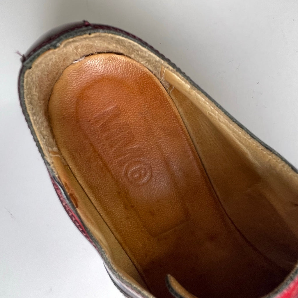 MM6 Maison Martin Margiela メゾンマルタンマルジェラ / シャドー加工 ダービーシューズ MADE IN ITALY SIZE:39(24.5cm程度)