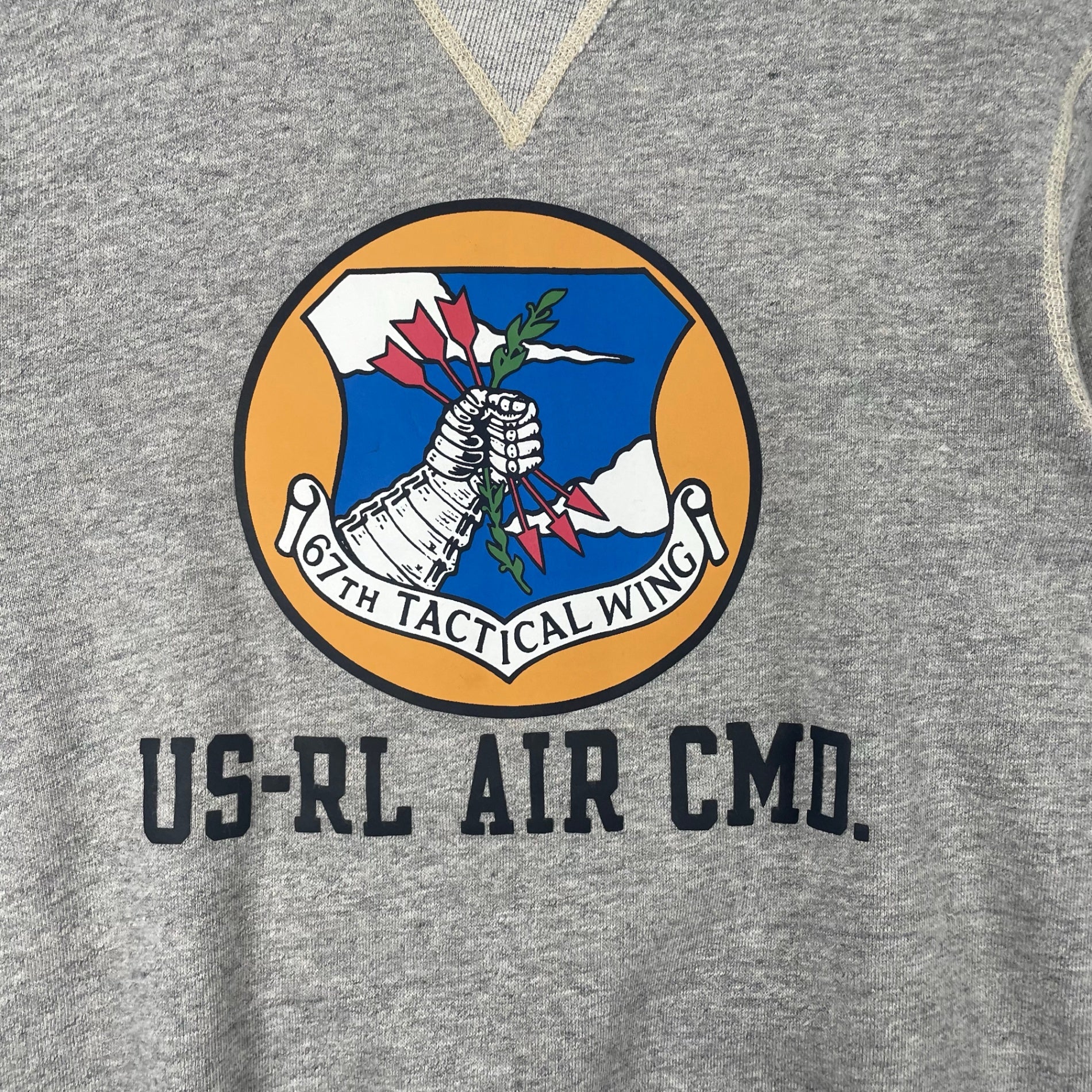 POLO COUNTRY / 両Vネックスウェット アメリカ空軍第67戦術航空団 SIZE:XS