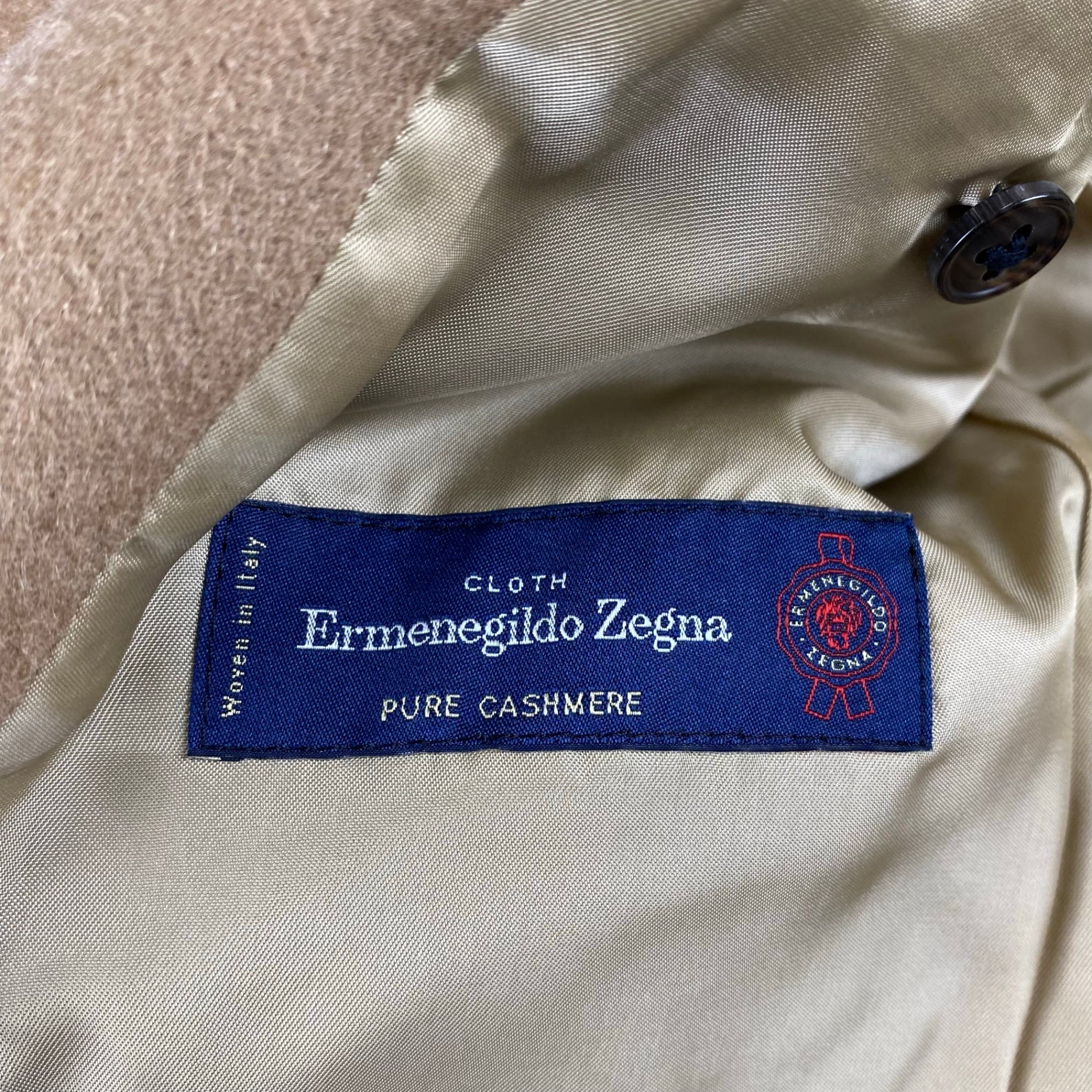 Ermenegildo Zegna社 GINZA YAMAGATAYA仕立て / 最高級ピュアカシミア100％ カシミアコート 水牛ボタン 銀座 老舗テーラー  SIZE：L程度