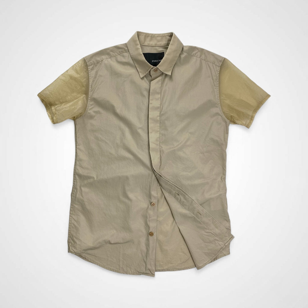 yoshio kubo ヨシオ クボ / シアースリーブ 半袖シャツ 参考定価：25,000程度 SIZE:2