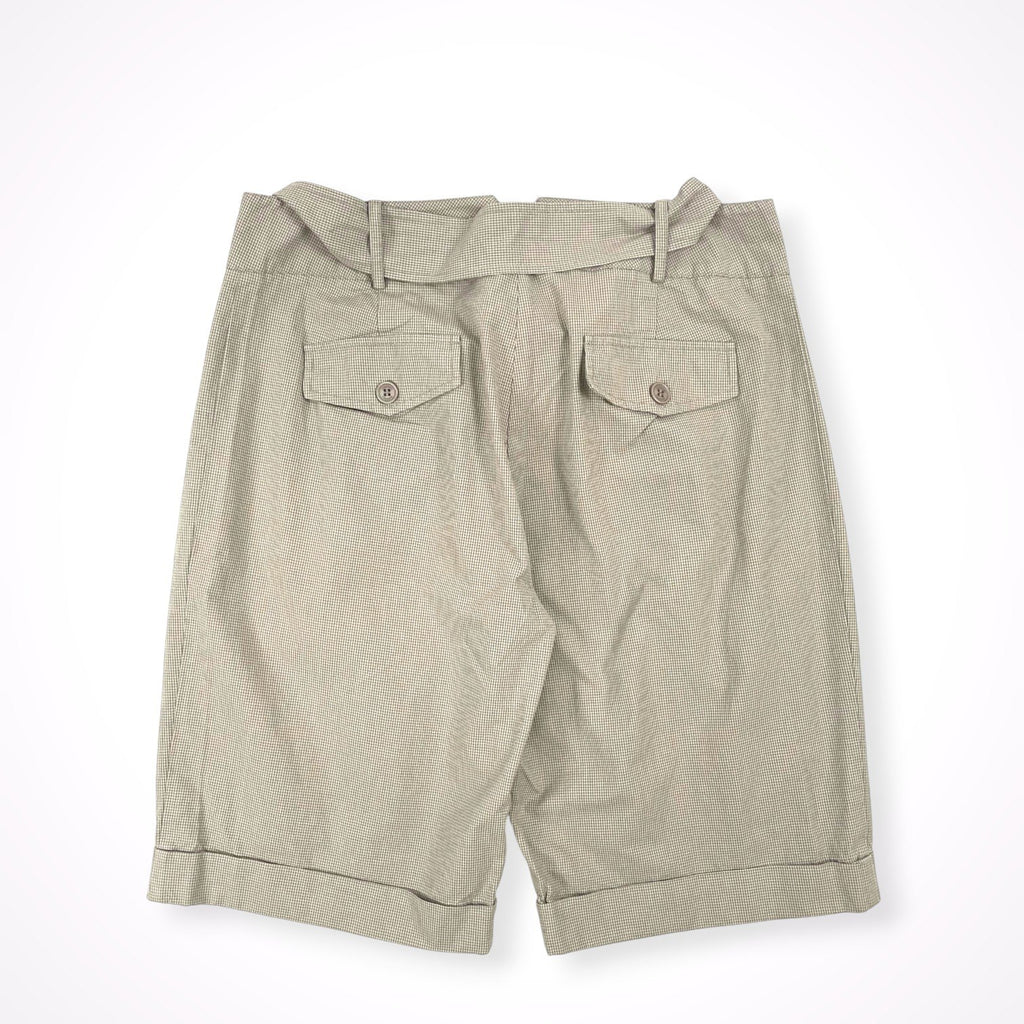 CRISTINA GAVIOLI / コットンリネンベルテッドハーフパンツ SIZE:46