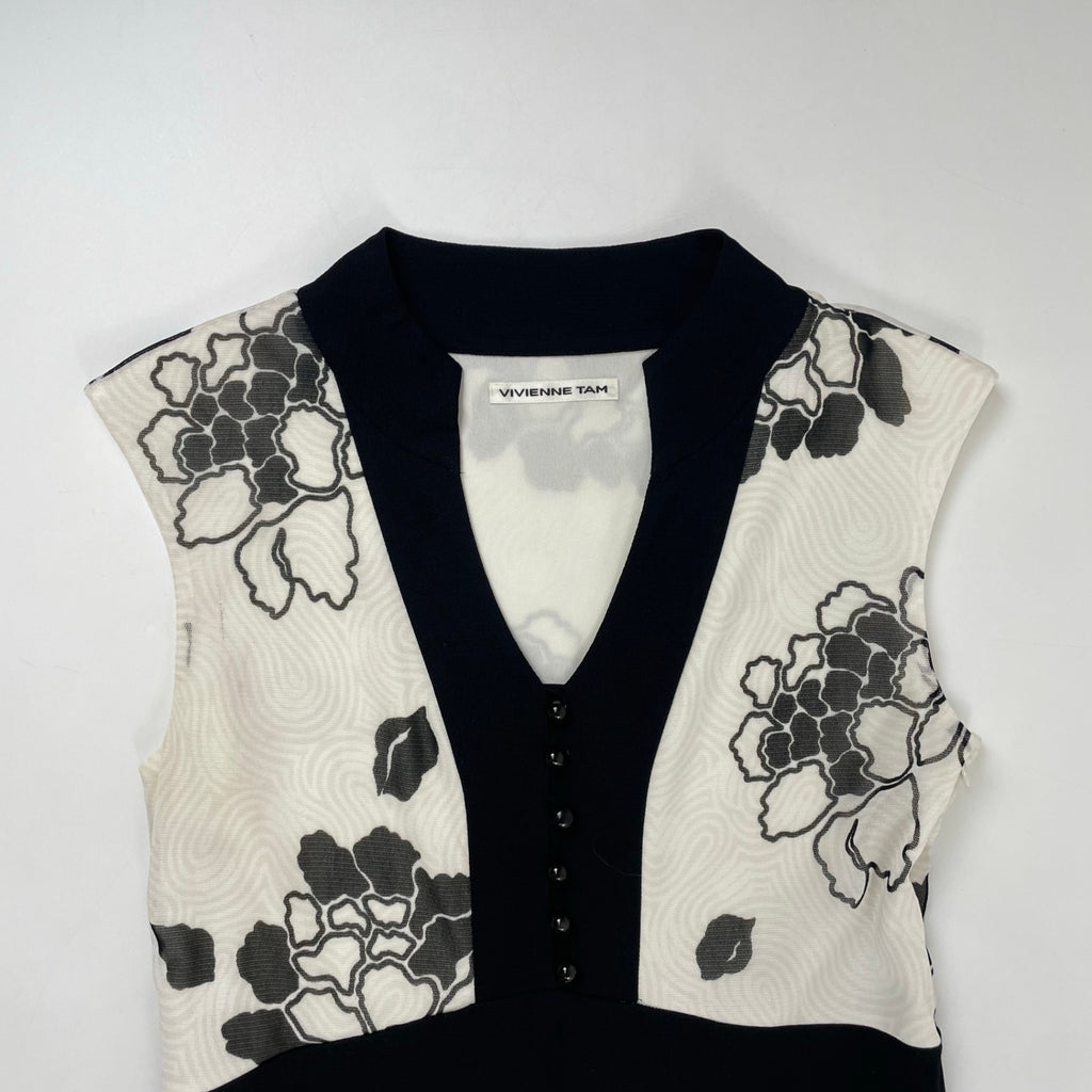 VIVIENNE TAM / 総柄ノースリーブワンピース SIZE:0