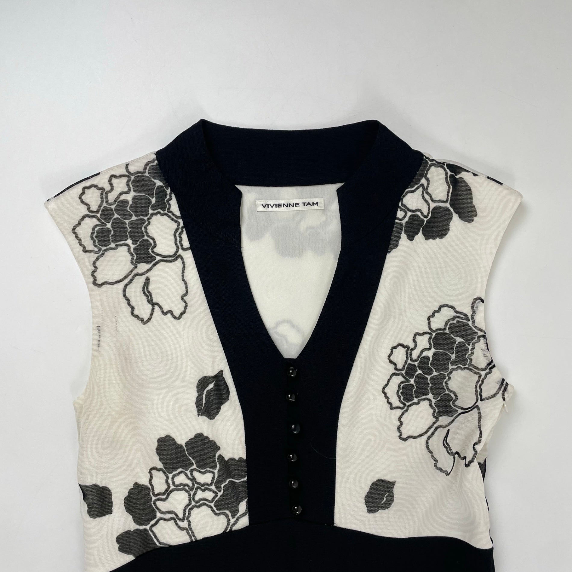 VIVIENNE TAM / 総柄ノースリーブワンピース SIZE:0
