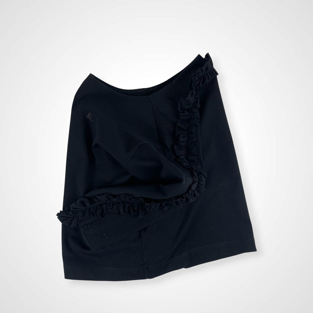 Rhodo Lirion ロド リリオン / Swallow Frill Basque Shirt 参考定価：22,000+tax SIZE:0