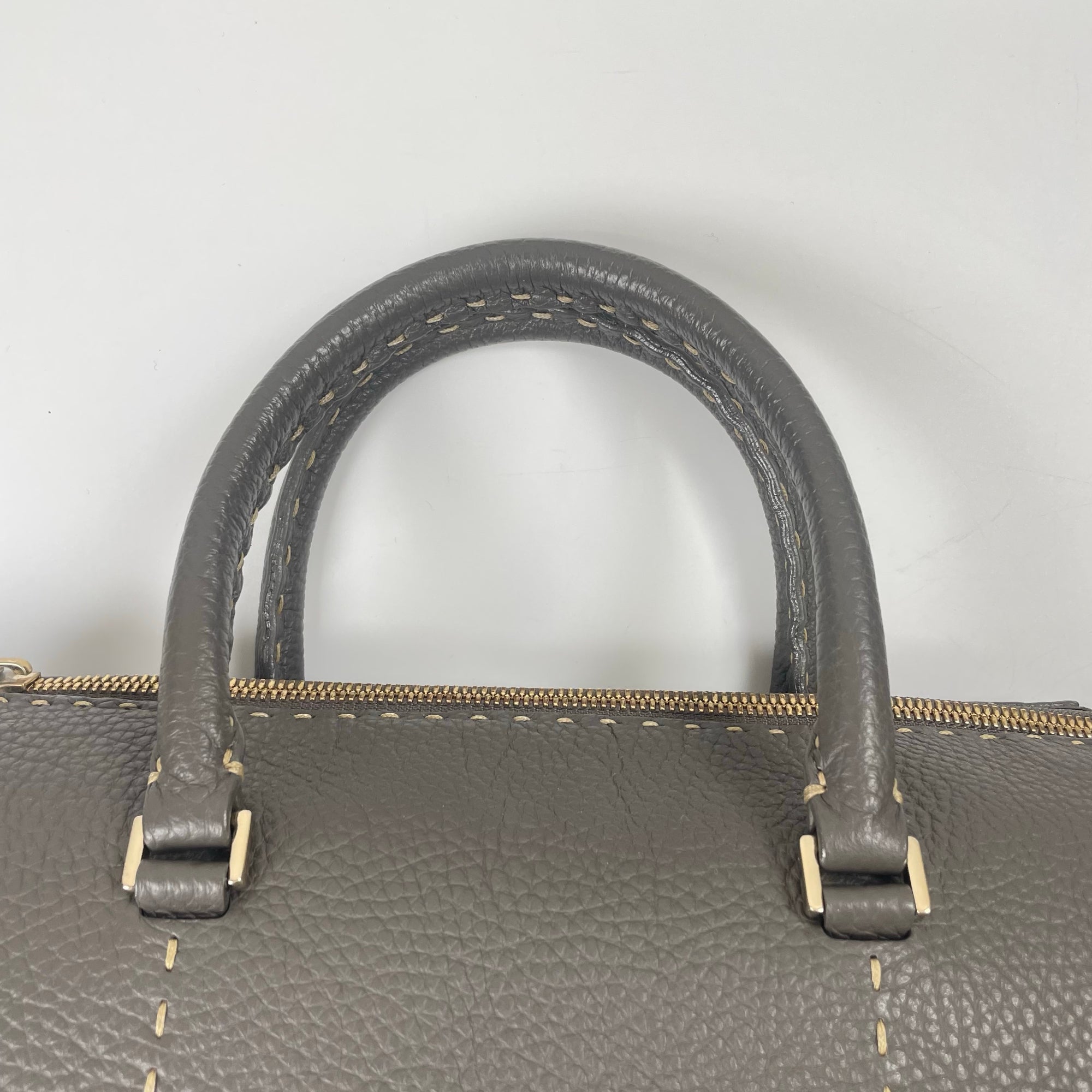 FRANCO DESSI フランコ・デッシ / レザーハンドステッチ2WAYバッグ 参考定価：90,000程度