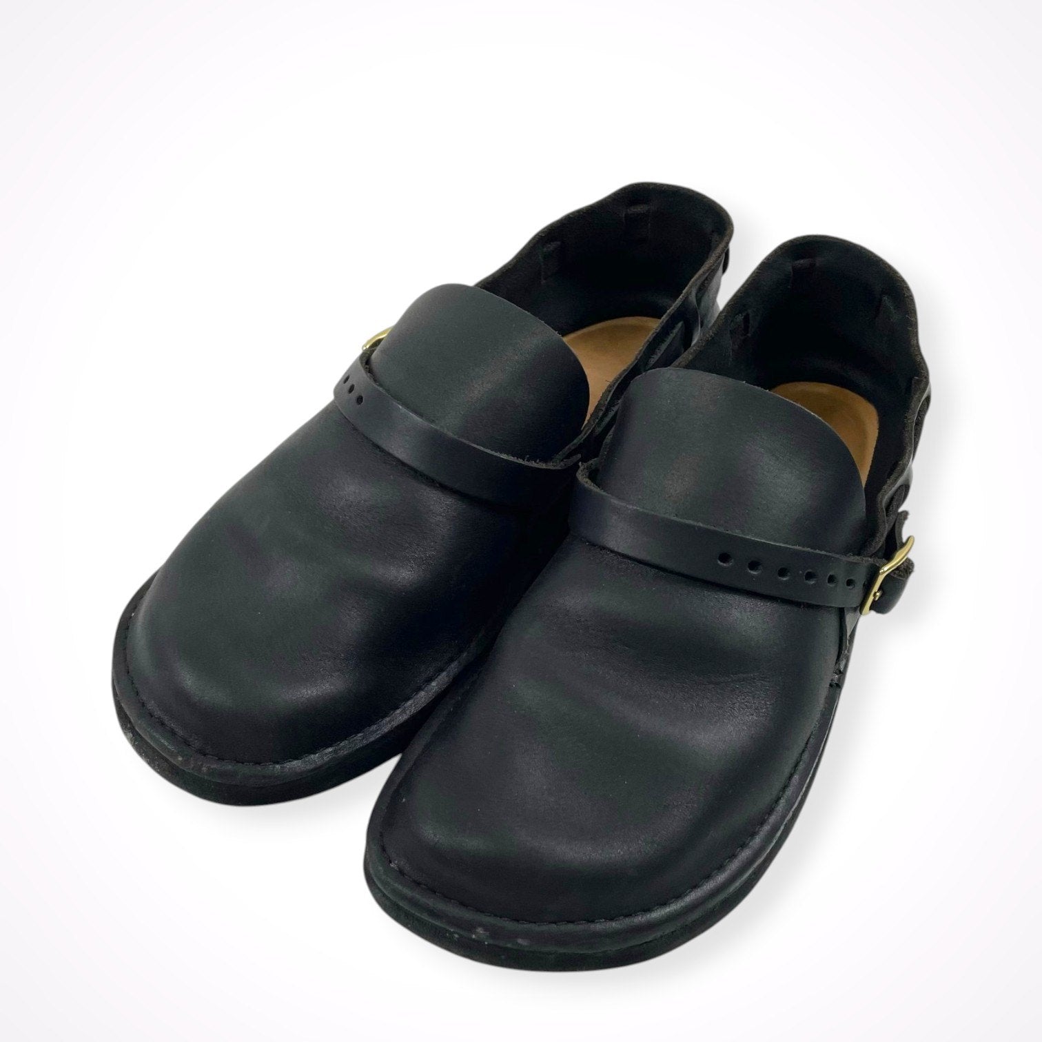 AURORA SHOES オーロラシューズ / MIDDLE ENGLISH レザーシューズ 参考定価：38,000+tax ブラック SIZE:6 1/2D