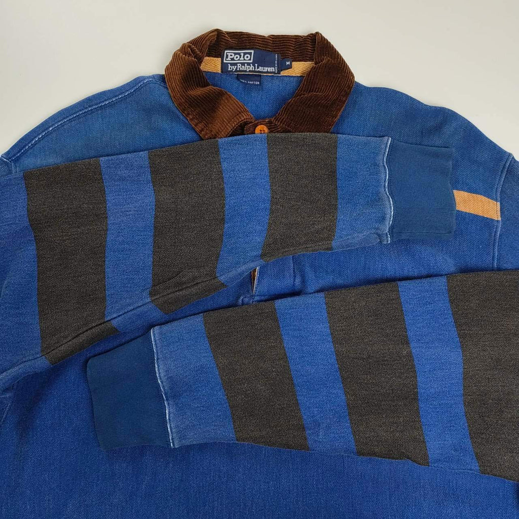 Polo by Rlaph Lauren ポロ バイ ラルフローレン / 90s ドッグ刺繍 POLO SPORTSMAN ラガーシャツ SIZE：M