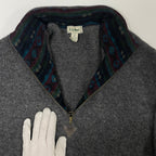 L.L. Bean / 90sフリース切替ハーフジップニット SIZE：XL