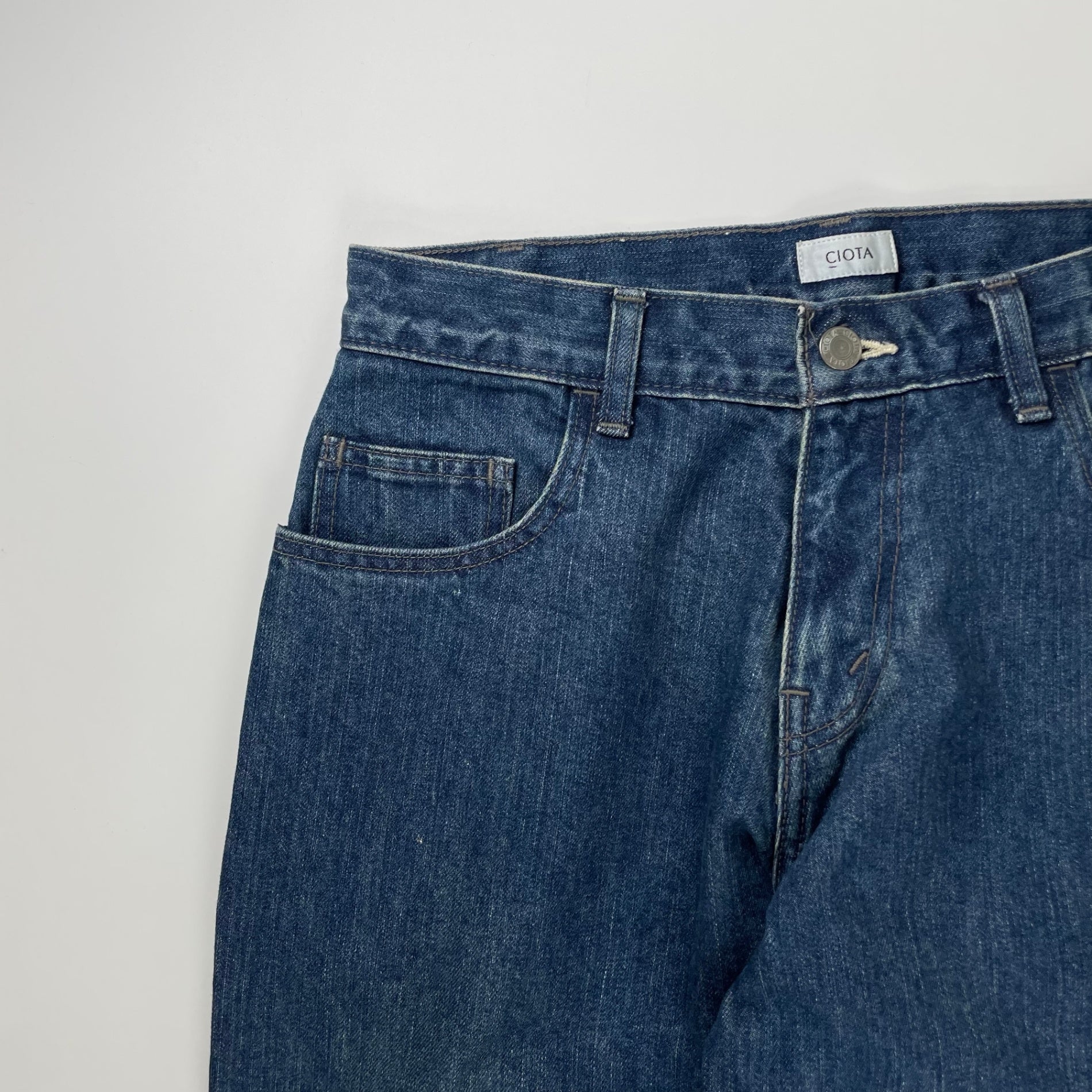 CIOTA シオタ / Baggy 5 Pocket Pants Navy バギーデニムパンツ 参考定価：32,000+tax SIZE:30