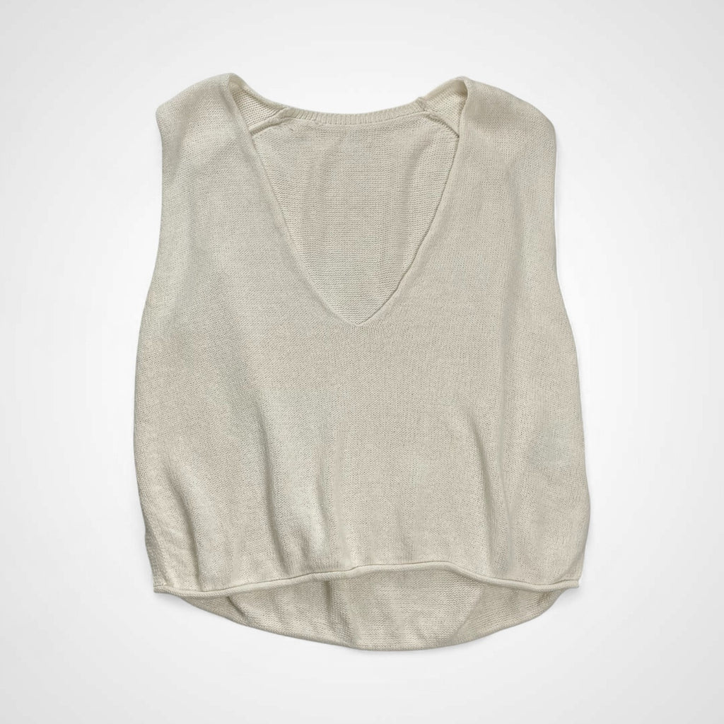 GALLARDA GALANTE ガリャルダ ガランテ / 深Vネックニットベスト 24SS 参考定価：16,000+tax SIZE:FREE