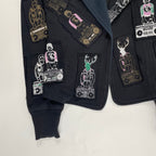 Livll.o リブルオー / 「ラジカセ」パッチワークジャケット MADE IN ITALY SIZE:XS-S程度