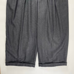 nonnotte / Shadow Herringbone Flannel Draping 5-Tuck Wide Trousers 参考定価：53,000+tax SIZE:4