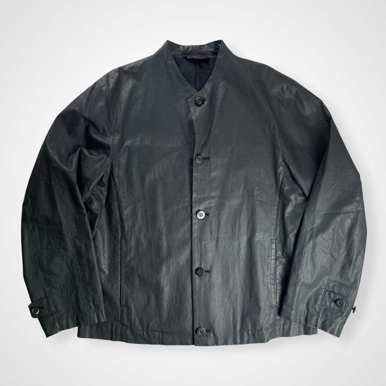 VINTAGE ヴィンテージ / コットンリネン カラーレスジャケット  参考定価：26,000程度 SIZE：46