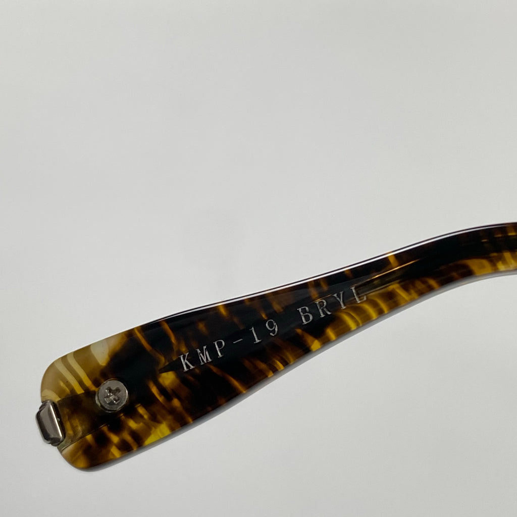 金子眼鏡 「PREMIUM」ライン / サーモント シルバーコンビ ブラウンイエロー 度なしクリアレンズ  参考定価：82,000+tax