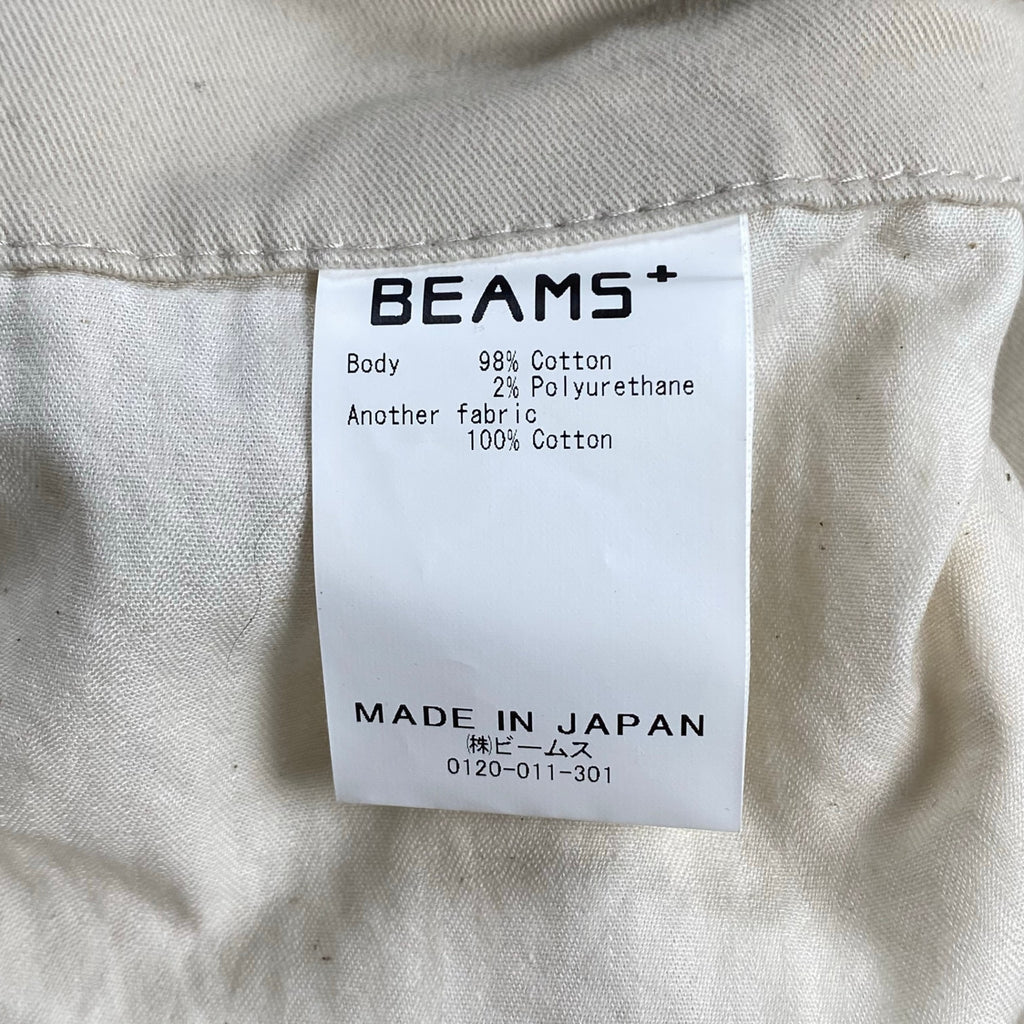 【BEAMS100名品】BEAMS PLUS ビームスプラス / 2プリーツ チノ トラウザーズ ライトベージュ SIZE：XL