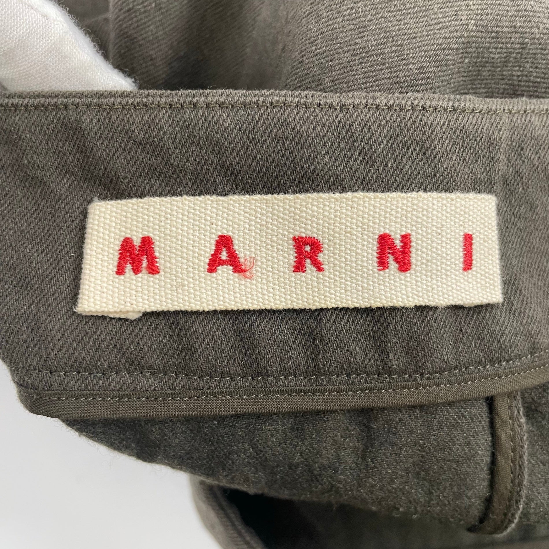 MARNI / レザーパイピング デニムスカート 参考定価：100,000程度 SIZE:38