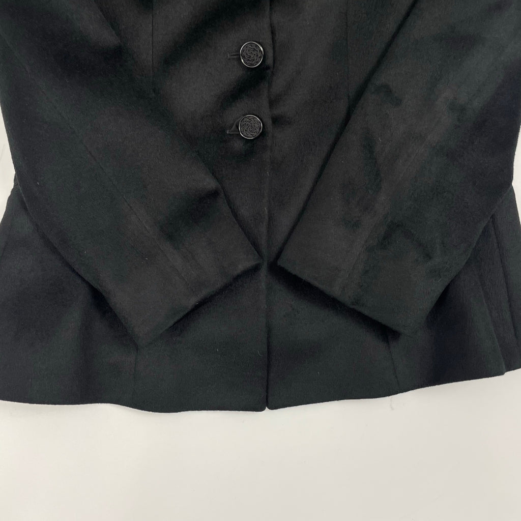 GIORGIO ARMANI / アーカイブ ウール×シルクノーカラージャケット BORGO21製 参考定価：300,000程度 SIZE:42