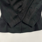 GIORGIO ARMANI / アーカイブ ウール×シルクノーカラージャケット BORGO21製 参考定価：300,000程度 SIZE:42