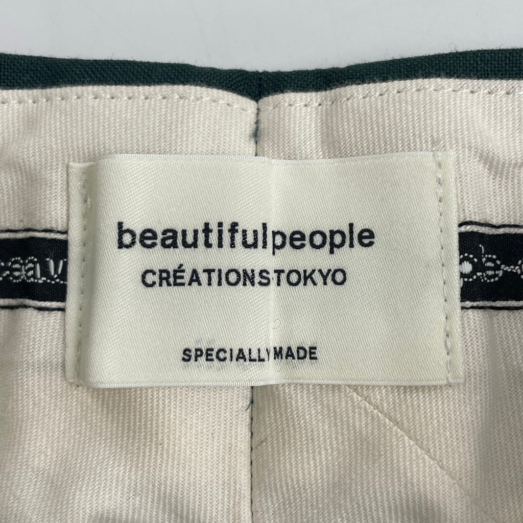 beautiful people ビューティフル ピープル / tropical wool mohair three tuck widepants 参考定価：41,000+tax SIZE：34