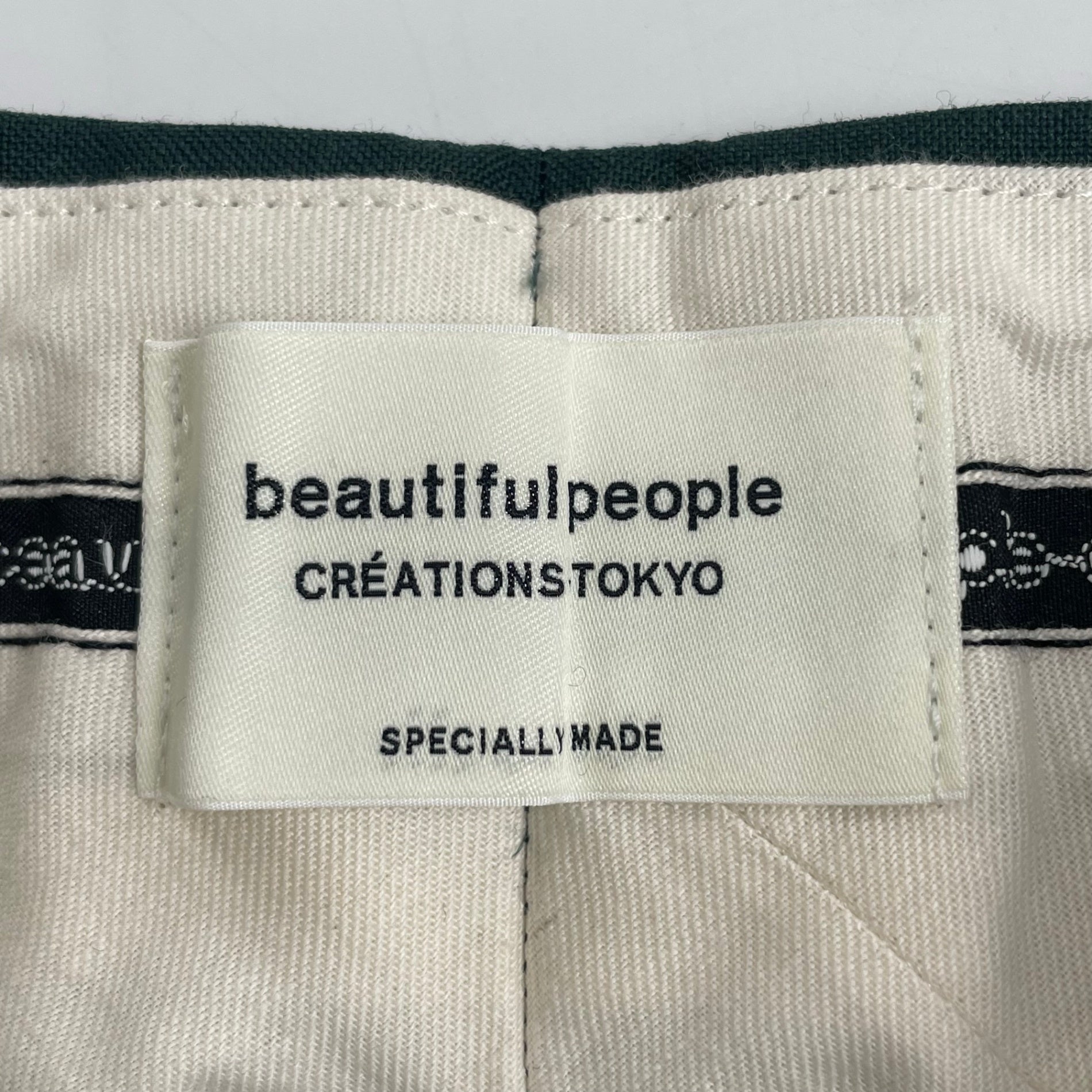 beautiful people ビューティフル ピープル / tropical wool mohair three tuck widepants 参考定価：41,000+tax SIZE：34