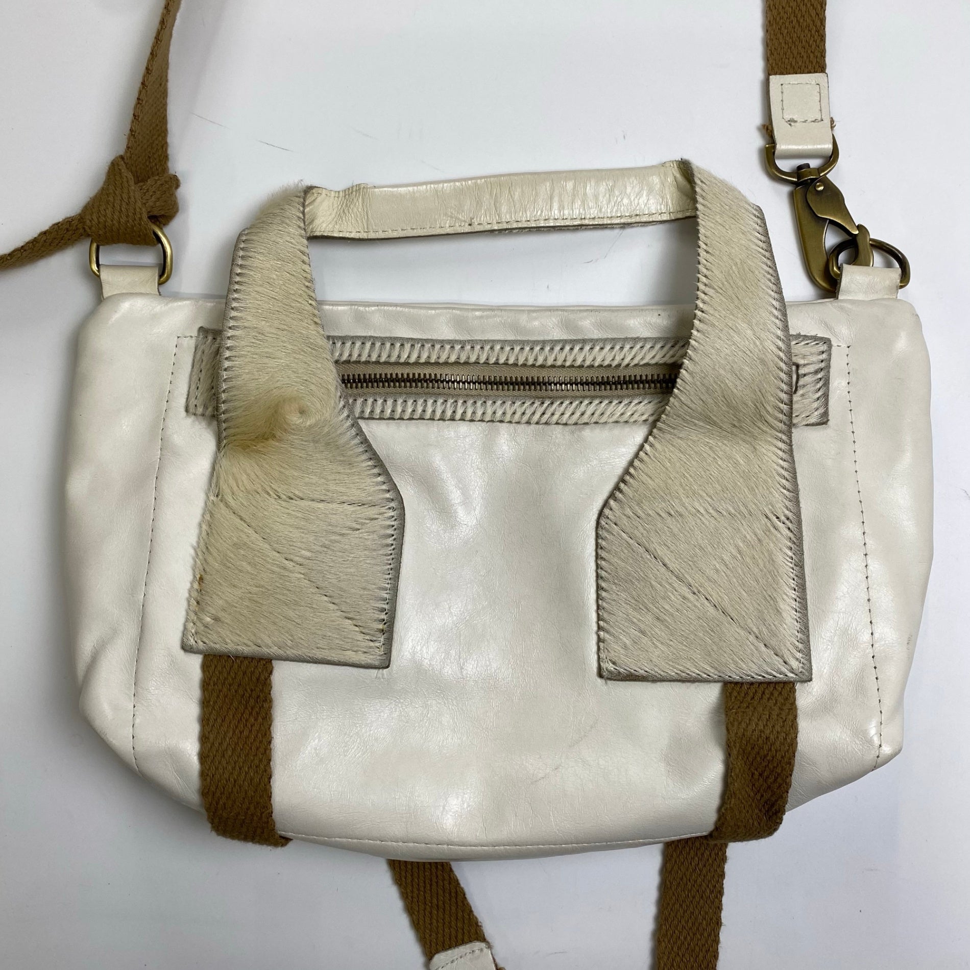 JAS M.B LONDON ジャスエムビー / レザー ハラコ ショルダーバッグ ハンドメイド 英国製