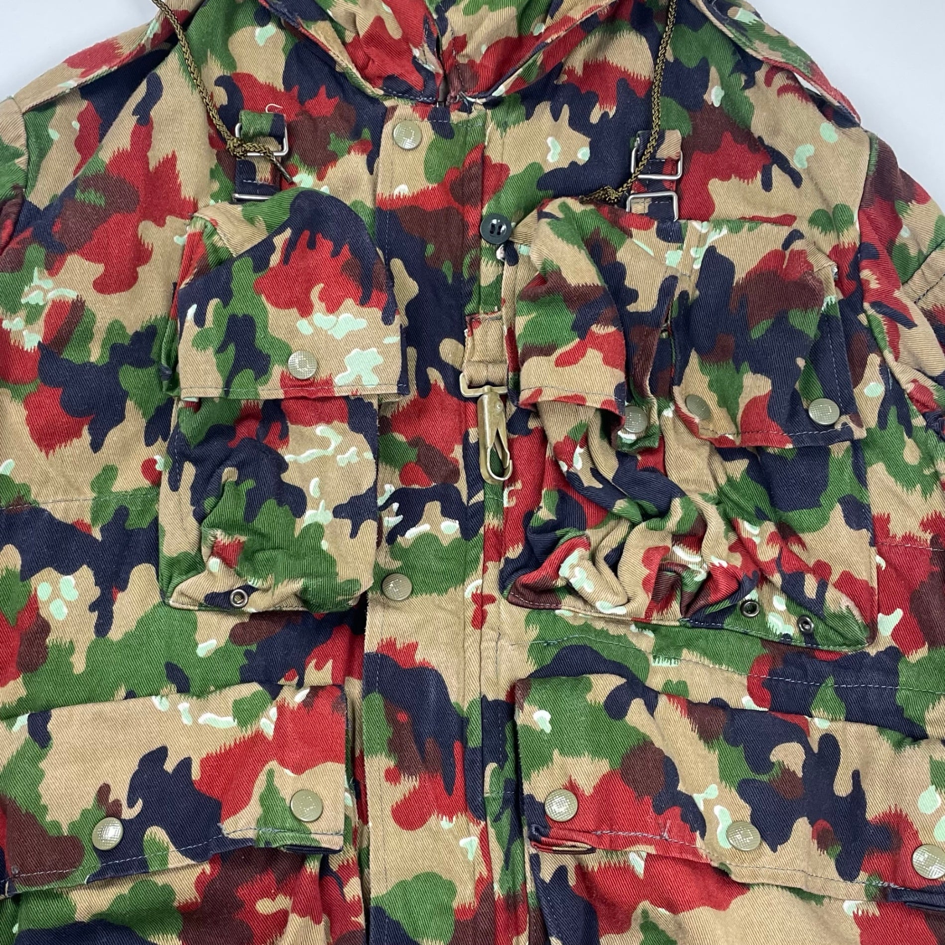 70s VINTAGE ヴィンテージ / スイス軍M60アルペンカモジャケット 山岳部隊 SIZE：L程度
