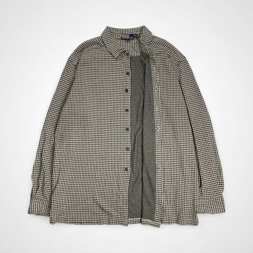 Polo by Ralph Lauren / スウェット生地 ハウンドトゥース シャツ SIZE：XXL