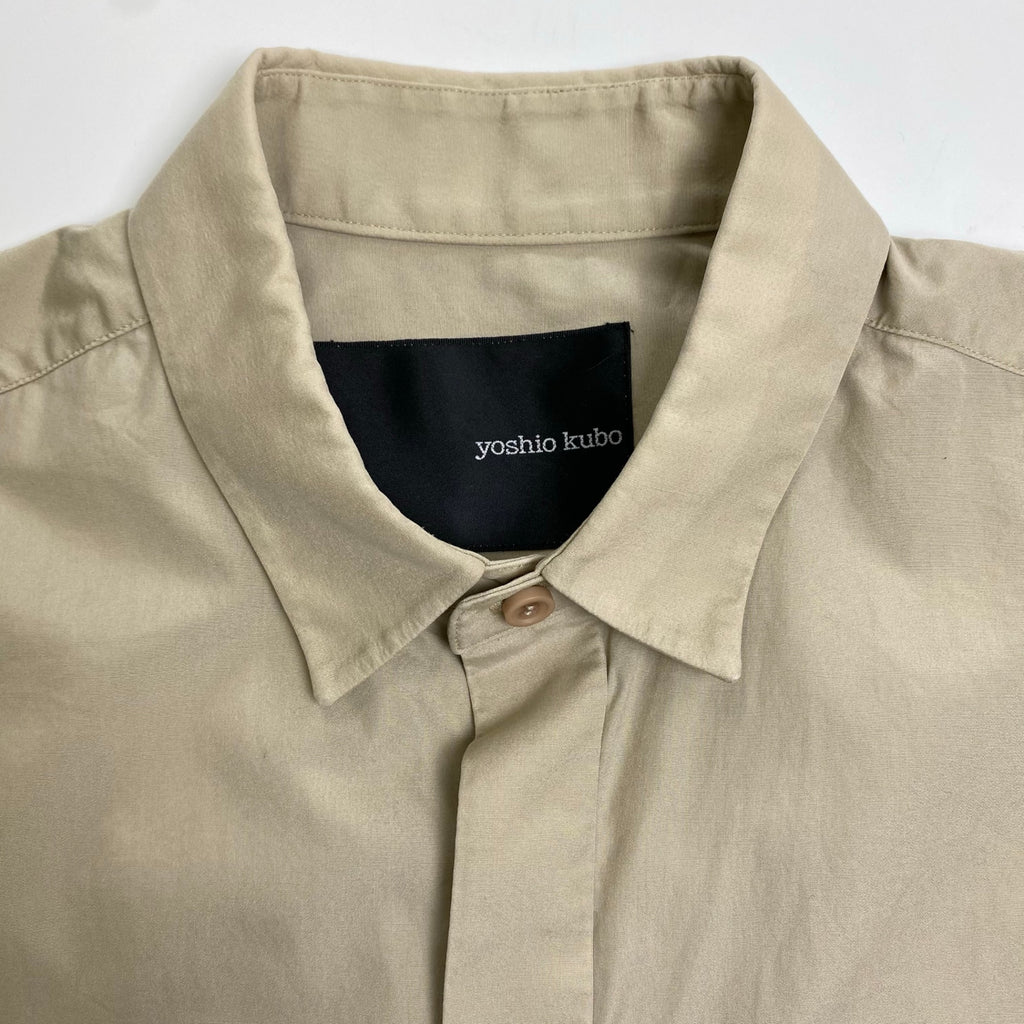 yoshio kubo ヨシオ クボ / シアースリーブ 半袖シャツ 参考定価：25,000程度 SIZE:2