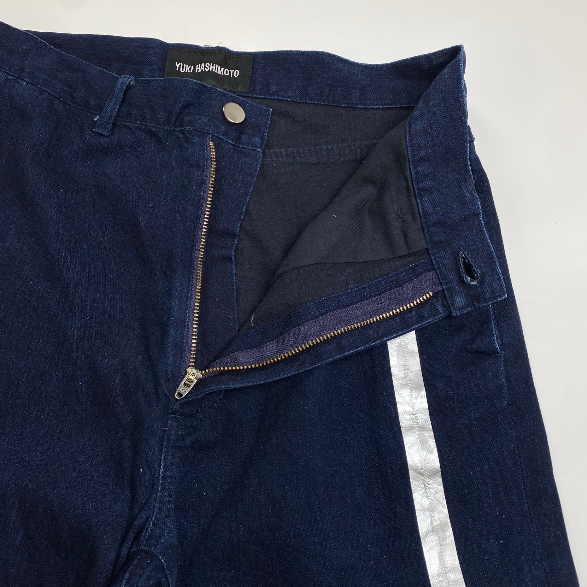 YUKI HASHIMOTO ユウキ ハシモト / SEEM TAPED DENIM ストレート デニムパンツ SIZE：46