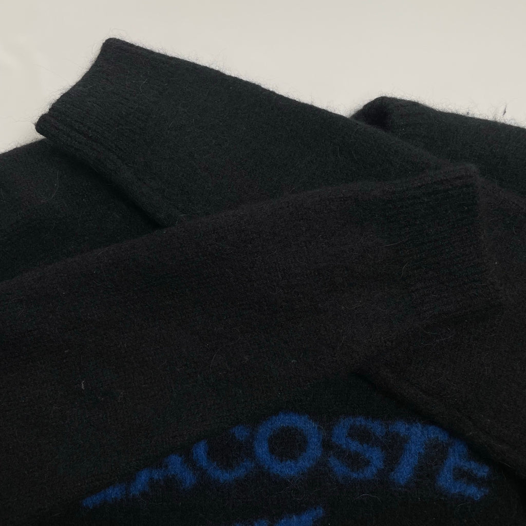 LACOSTE ラコステ / ジャガードロゴ デカワニ クルーネックニット 参考定価：31,000+tax SIZE:M