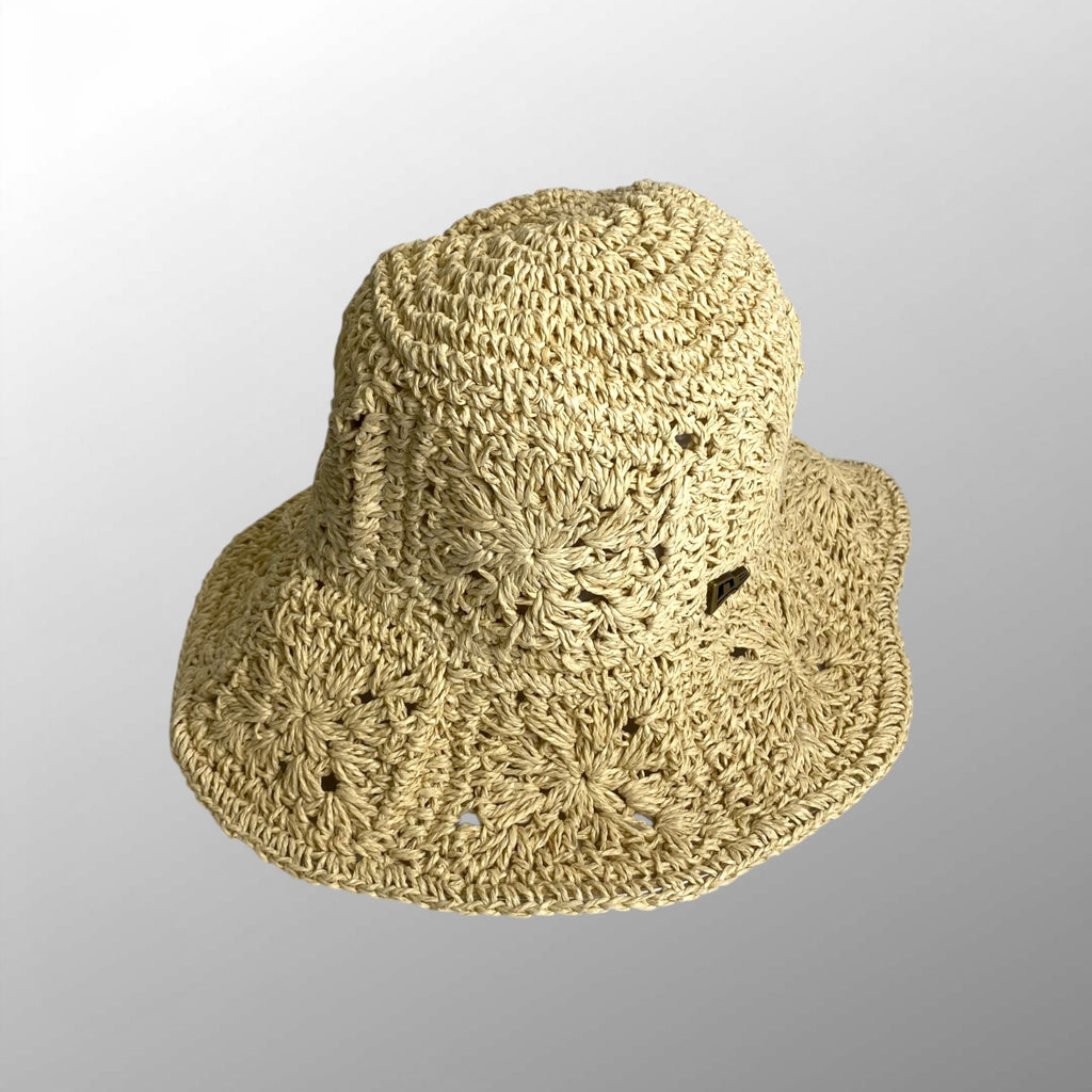 NEW ERA ニューエラ / ADVENTURE WIDE BRIM PAPER HAT ペーパーハット ロゴ付 SIZE：L/XL