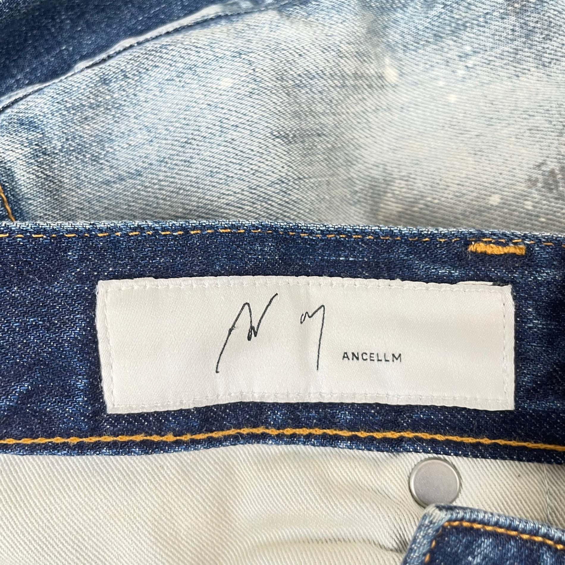 ANCELLM / DAMAGE WIDE 5P DENIM PANTS  参考定価：38,000+tax SIZE:3