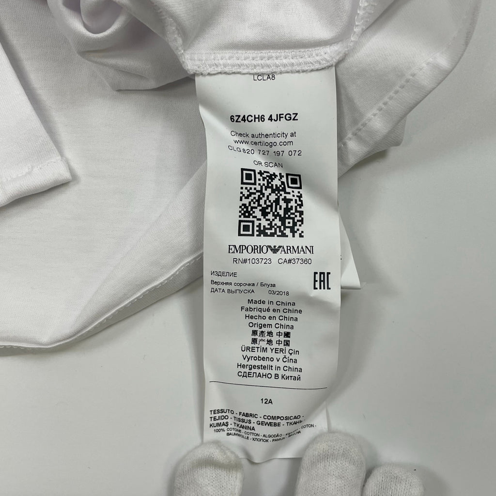 EMPORIO ARMANI エンポリオ アルマーニ / レギュラーシャツ 未使用品 参考定価：30,000程度 SIZE：12A