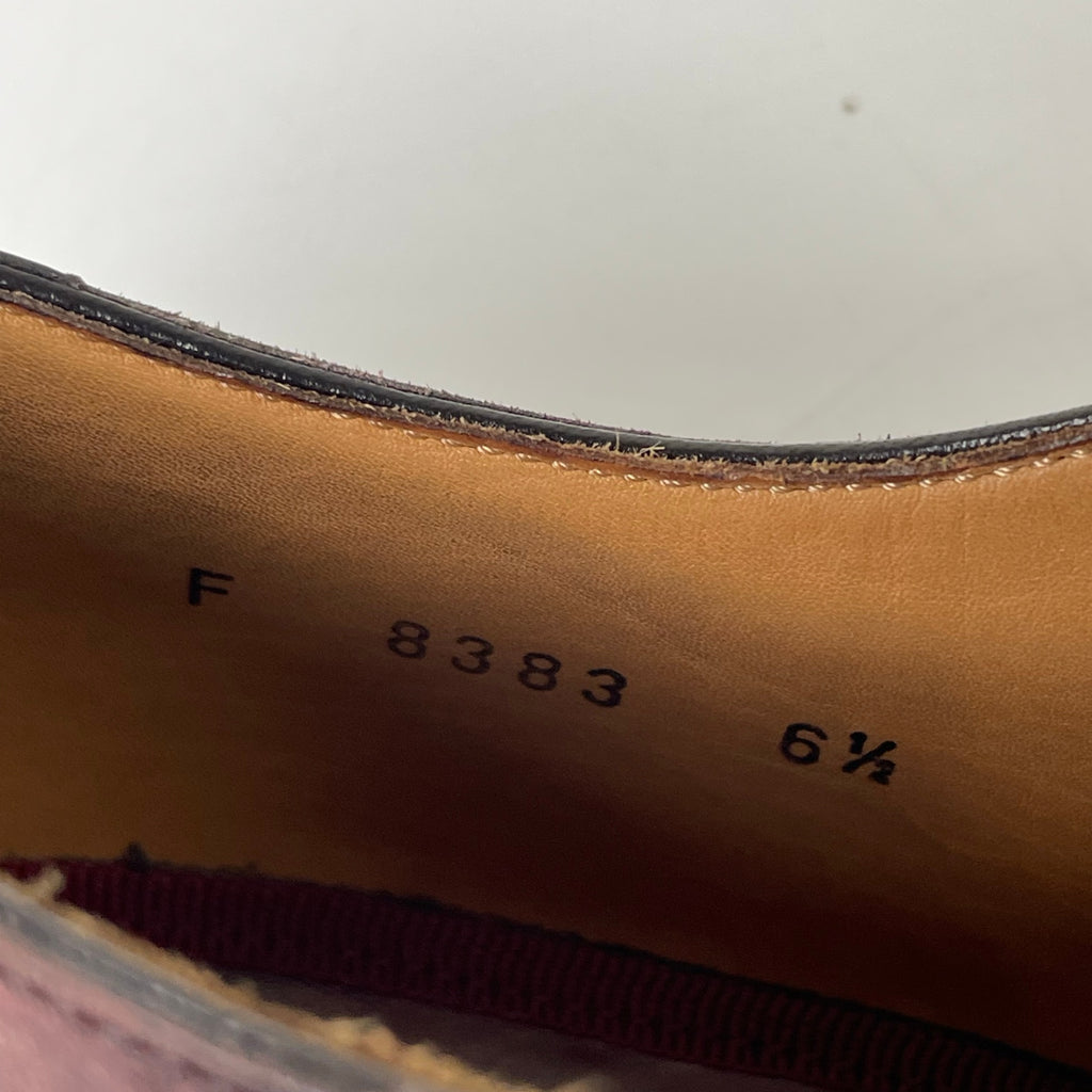 FABI / パティーヌ 外羽根プレーントゥドレスシューズ 参考定価：80,000程度 SIZE:6 1/2