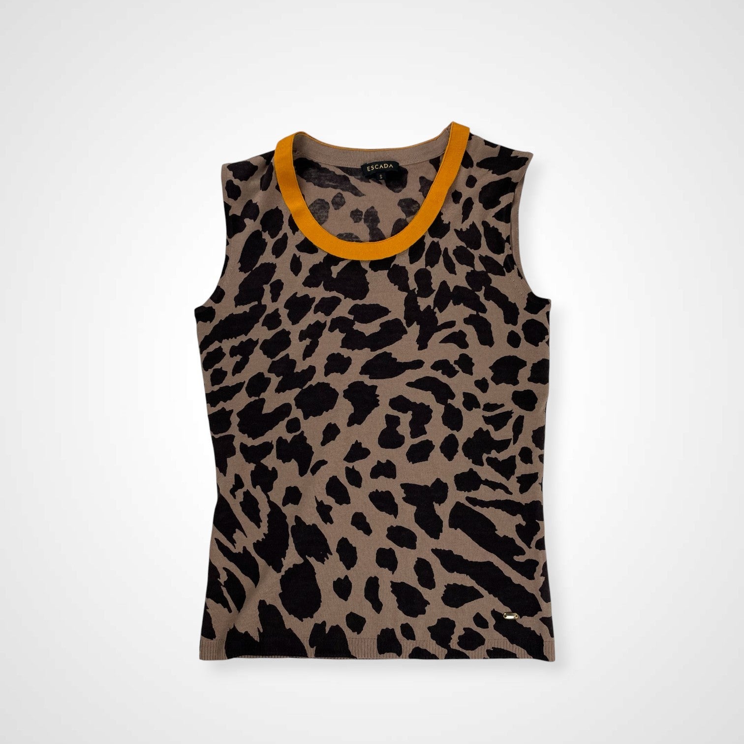 ESCADA エスカーダ / シルクMIXレオパードアンサンブル 参考定価：80,000程度 SIZE：S