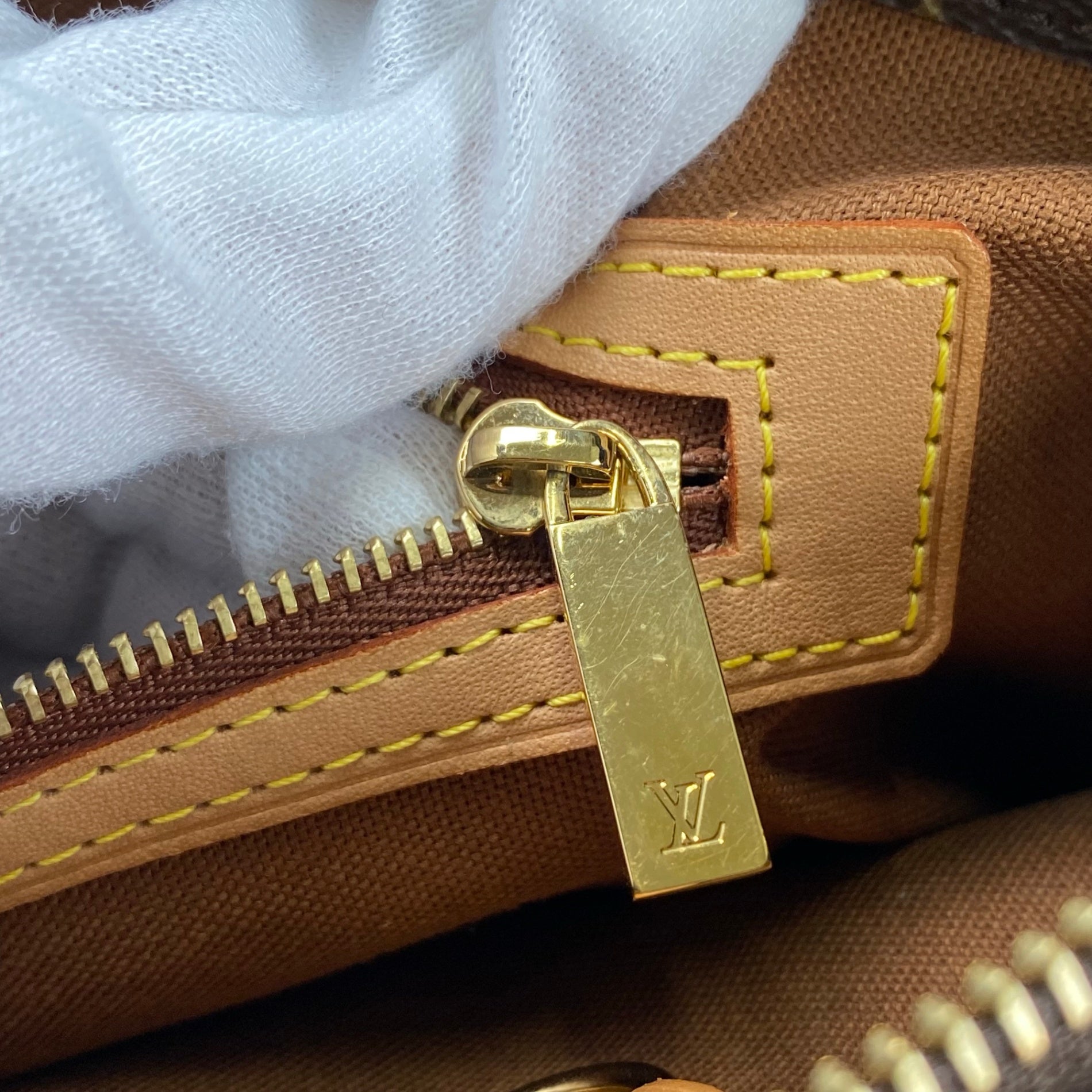 【鑑定済 美品】 LOUIS VUITTON ルイヴィトン / カバピアノ M51148 トートバッグ モノグラムキャンバス ブラウン 茶