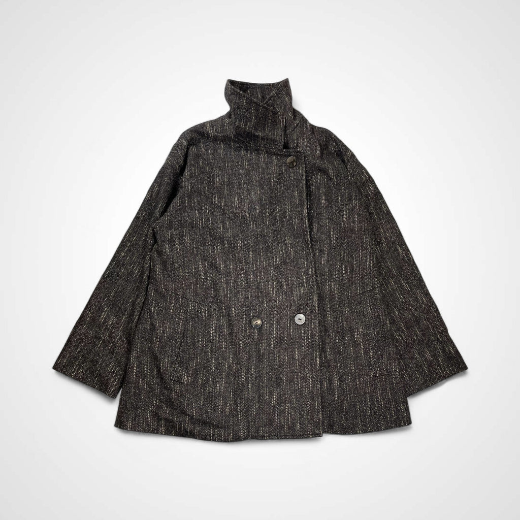 the jump YACCOMARICARD ザ ジャンプ ヤッコマリカルド / シルクMIX ダブルブレスト ワイドジャケット 参考定価：40,000程度 SIZE:FREE