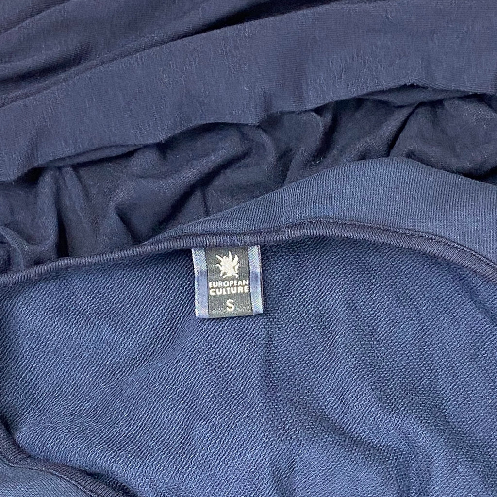 EUROPIAN CULTURE ヨーロピアン カルチャー / ロイヤルダイ ドッキングワンピース 長袖 参考定価：30,000程度 SIZE:S