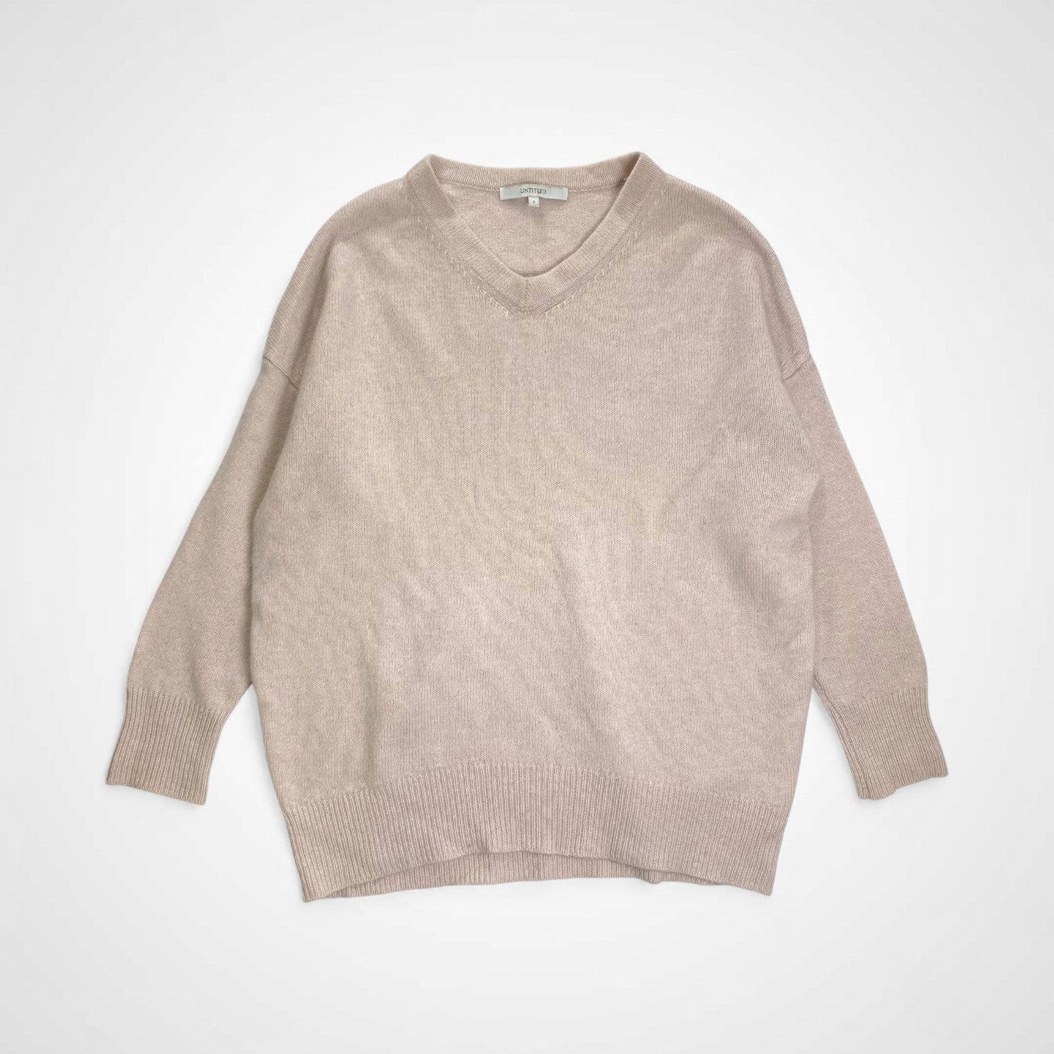 UNTITLED アンタイトル / カシミヤMIXプルオーバーニット 153-17695 美品 SIZE：2