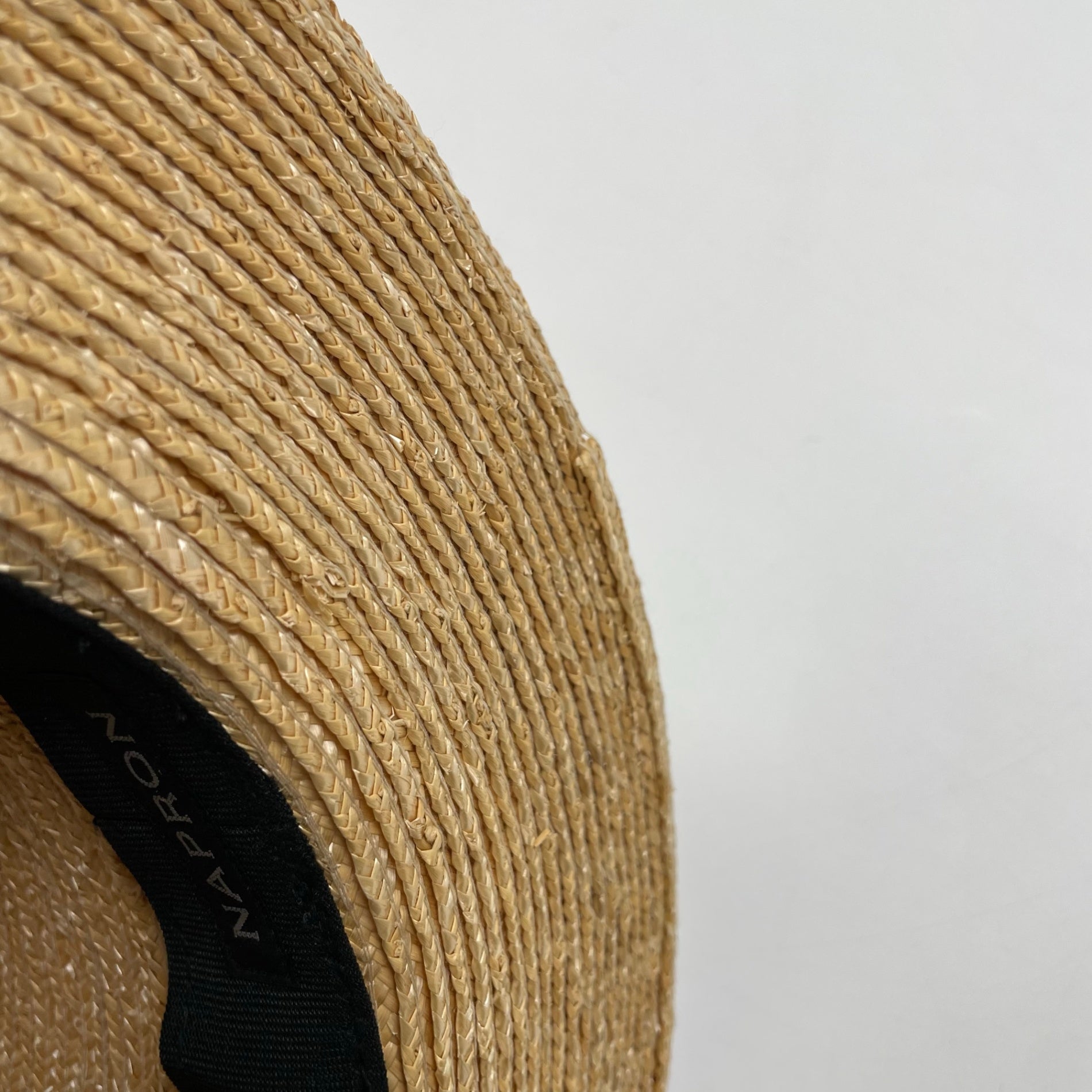 NAPRON ナプロン / ストローハット カンカン帽 参考定価：18,000程度 頭囲：58