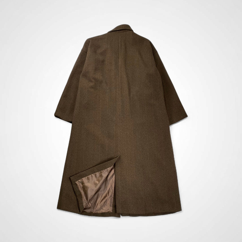 SELECT MOCA セレクト モカ / ヘリンボーンロングステンカラーコート sonさんコラボ SIZE：FREE