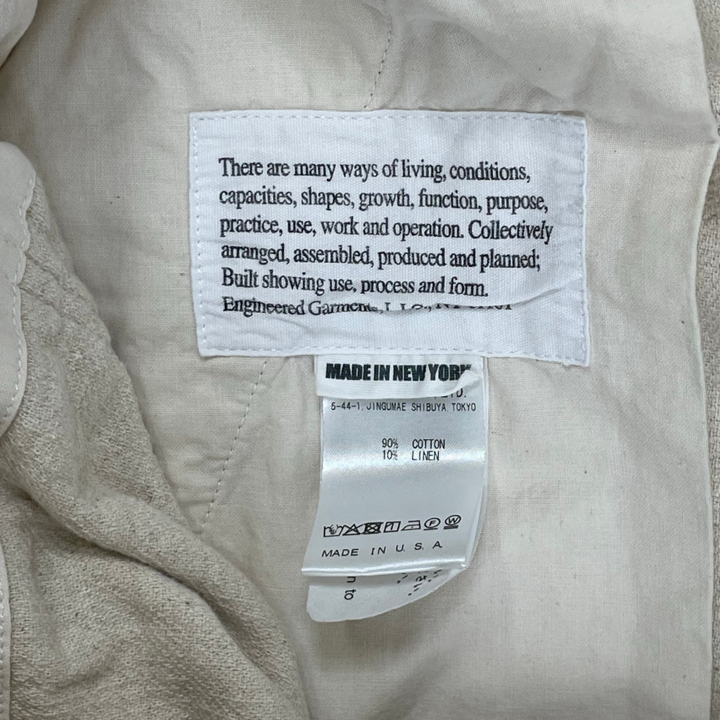 ENGINEERED GARMENTS エンジニアド ガーメンツ / PAINTER PANT JAVA CLOTH コットンリネンパンツ 参考定価：46,000+tax SIZE:M