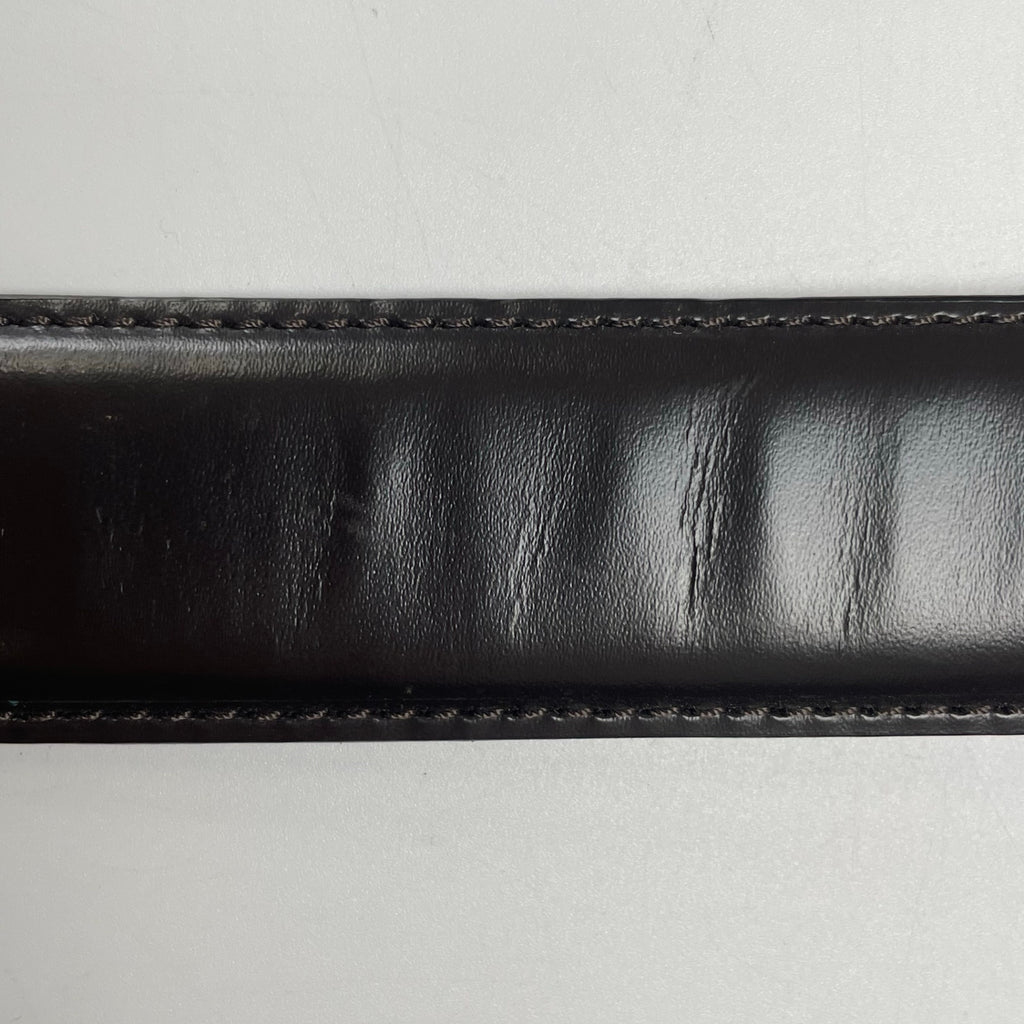 Brooks Brothers ブルックス ブラザーズ / レザーベルト ダークブラウン ゴールドバックル 日本製 美品 全長：105cm